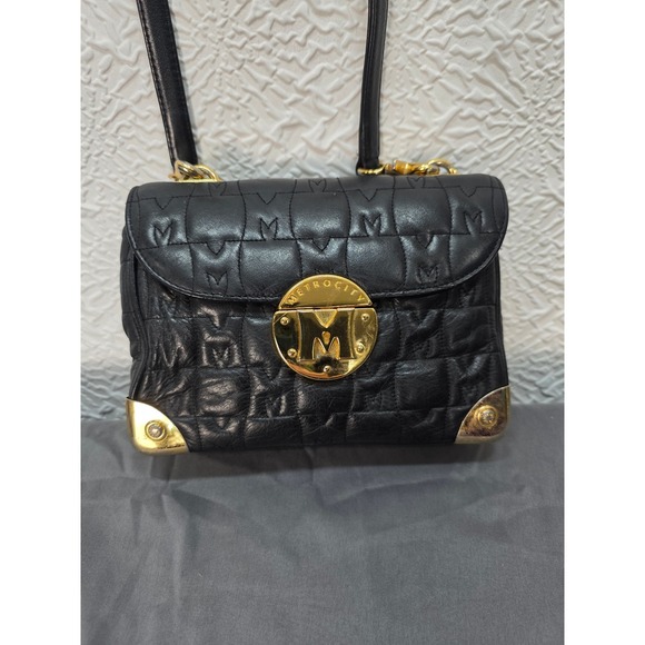 Metrocity Handbags - Metrocity Crossbody Bag Women Mini Black Good Quilted Leather Gold Hardware